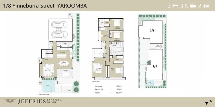 Floorplan of Homely semi-detached listing, 1/8 Yinneburra Street, Yaroomba QLD 4573