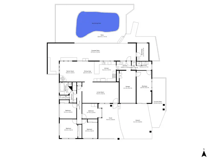 Floorplan of Homely house listing, 4 Merinda Place, Goonellabah NSW 2480