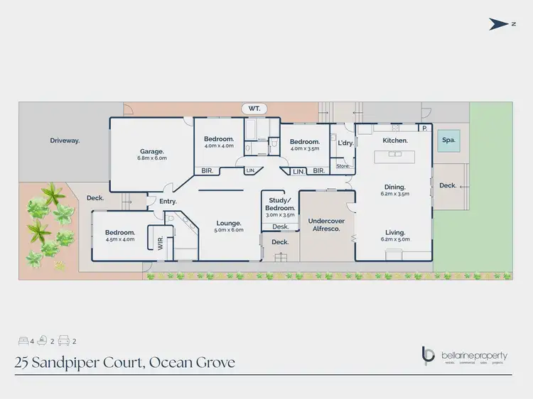 Floorplan of Homely house listing, 25 Sandpiper Court, Ocean Grove VIC 3226