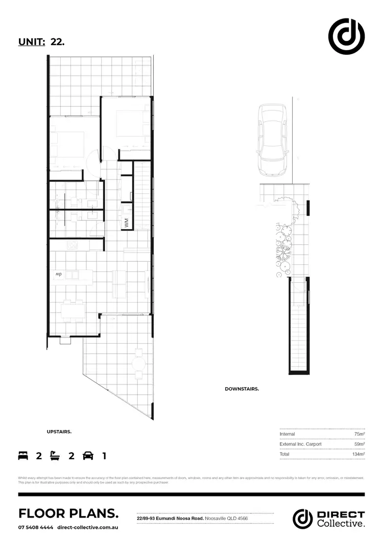 Floorplan of Homely apartment listing, 22/89 Eumundi Noosa Road, Noosaville QLD 4566