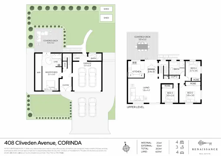 Floorplan of Homely house listing, 408 Cliveden Avenue, Corinda QLD 4075