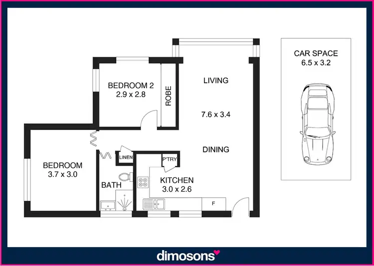 Floorplan of Homely unit listing, 8/55 Tobruk Avenue, Port Kembla NSW 2505