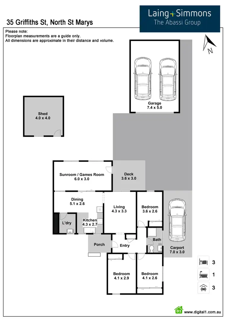 Floorplan of Homely house listing, 35 Griffiths Street, North St Marys NSW 2760