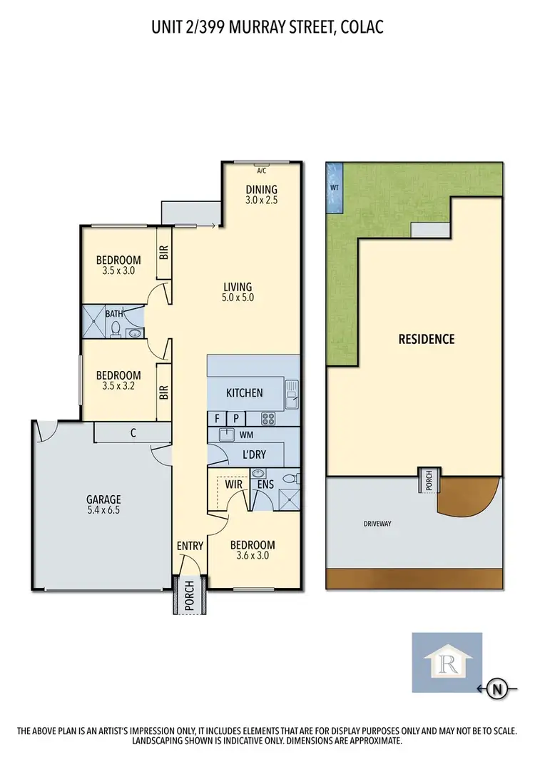 Floorplan of Homely unit listing, 2/399 Murray Street, Colac VIC 3250