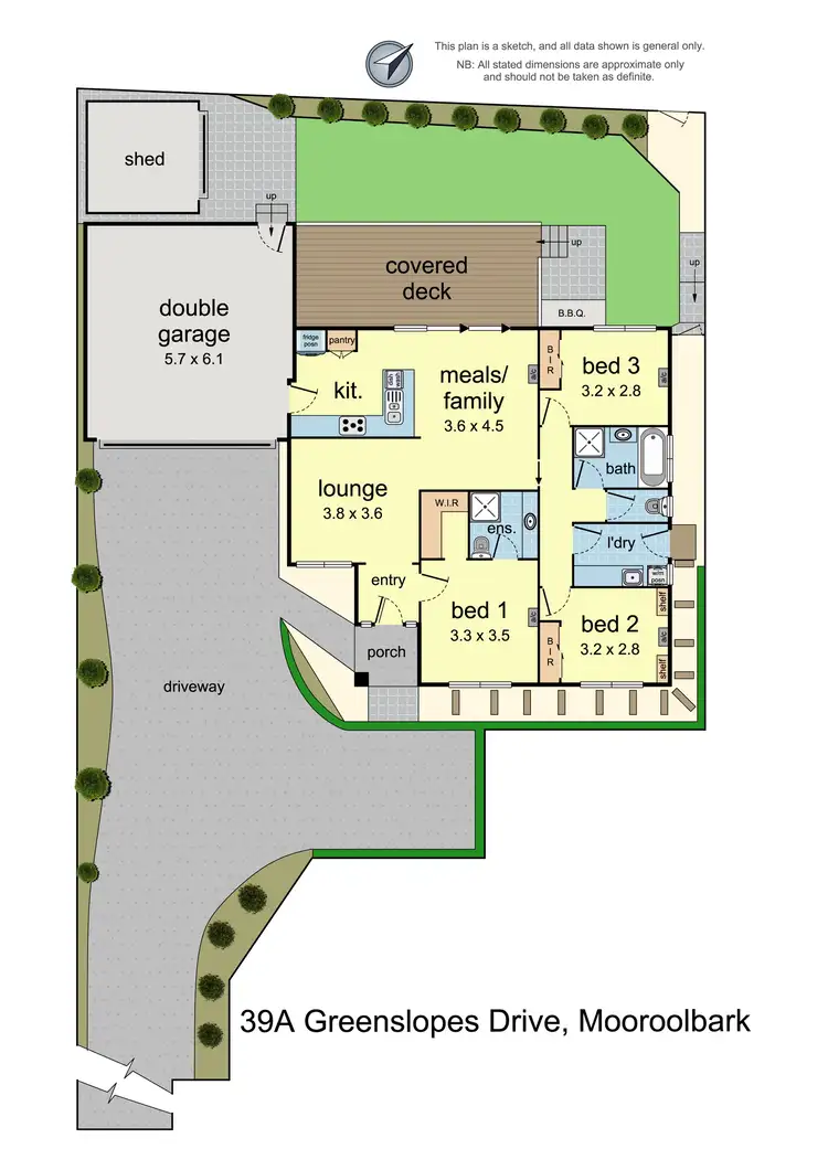 Floorplan of Homely house listing, 39A Greenslopes Drive, Mooroolbark VIC 3138