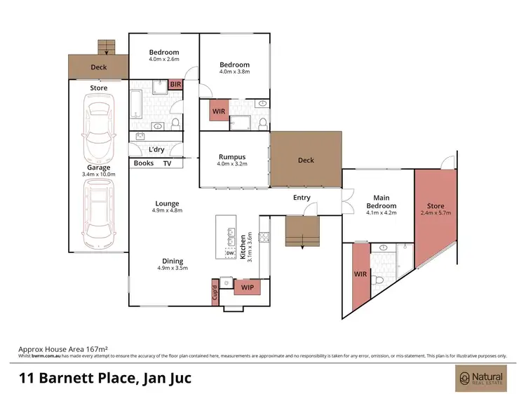 Floorplan of Homely house listing, 11 Barnett Place, Jan Juc VIC 3228