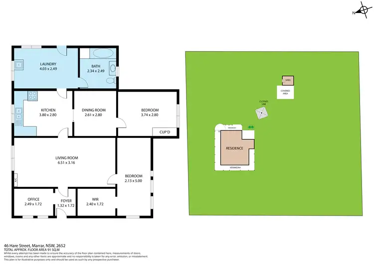 Floorplan of Homely house listing, 46 Hare Street, Marrar NSW 2652