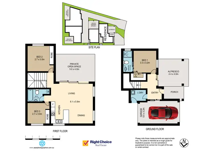 Floorplan of Homely townhouse listing, 1/7 Dillon Road, Flinders NSW 2529