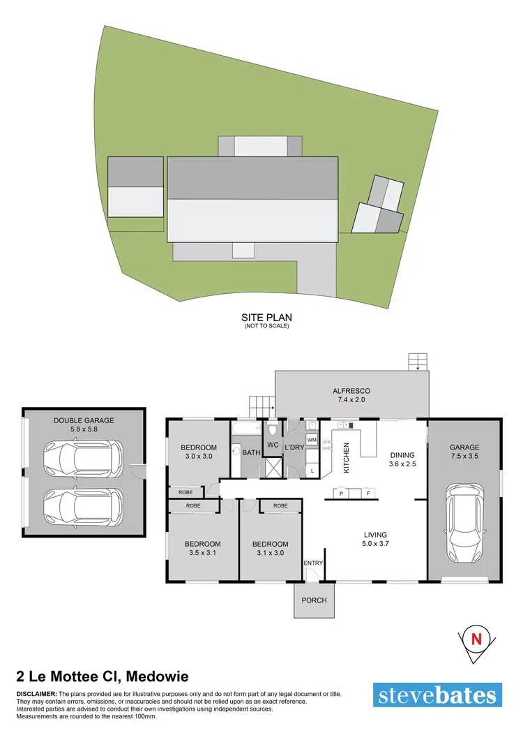Floorplan of Homely house listing, 2 Le Mottee Close, Medowie NSW 2318