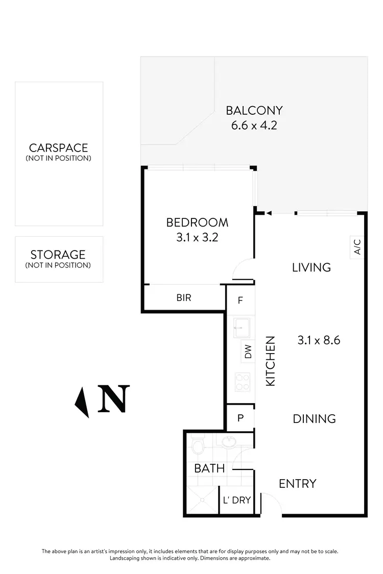 Floorplan of Homely apartment listing, 323/1 Ascot Vale Road, Flemington VIC 3031
