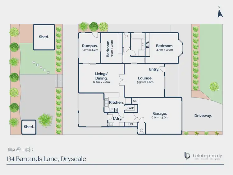 Floorplan of Homely house listing, 134 Barrands Lane, Drysdale VIC 3222