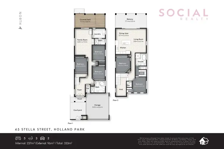Floorplan of Homely house listing, 45 Stella Street, Holland Park QLD 4121