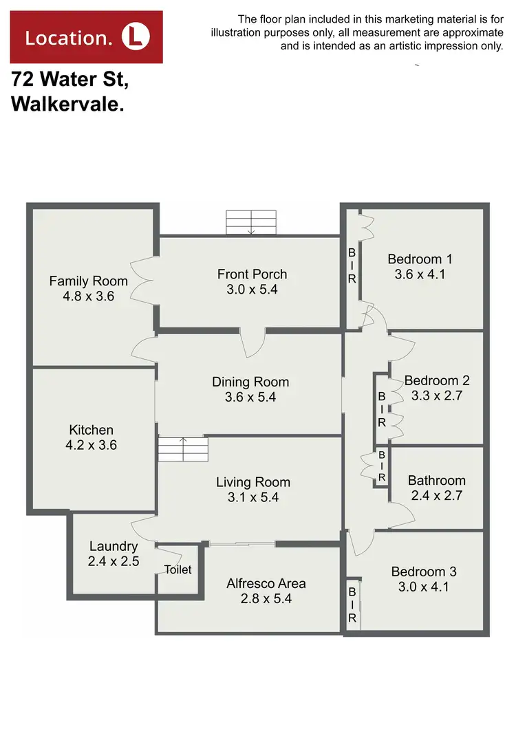 Floorplan of Homely house listing, 72 Water Street, Walkervale QLD 4670