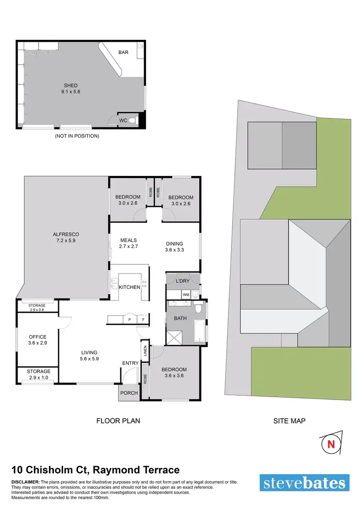 Floorplan of Homely house listing, 10 Chisholm Court, Raymond Terrace NSW 2324