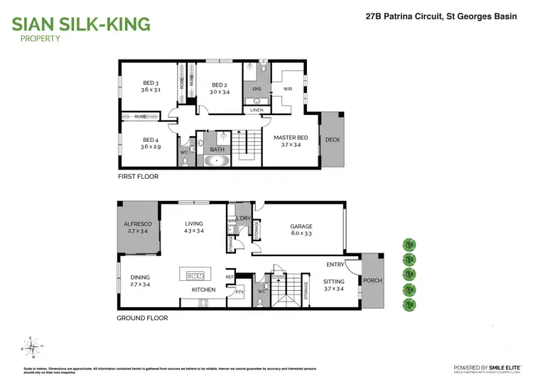 Floorplan of Homely semi-detached listing, 27B Patrina Circuit, St Georges Basin NSW 2540