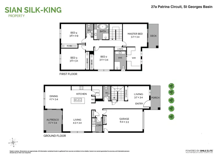 Floorplan of Homely semi-detached listing, 27A Patrina Circuit, St Georges Basin NSW 2540
