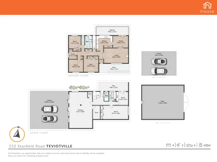 Floorplan of Homely rural property listing, 252 Stanfield Road, Teviotville QLD 4309