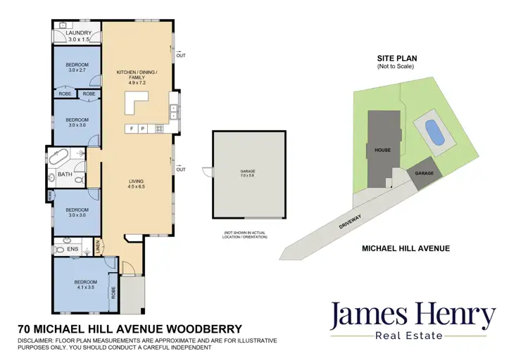 Floorplan of Homely house listing, 70 Michael Hill Avenue, Woodberry NSW 2322