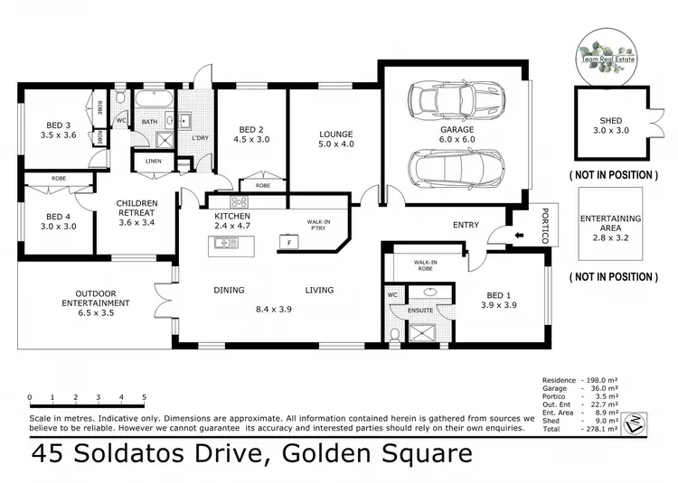 Floorplan of Homely house listing, 45 Soldatos Drive, Golden Square VIC 3555