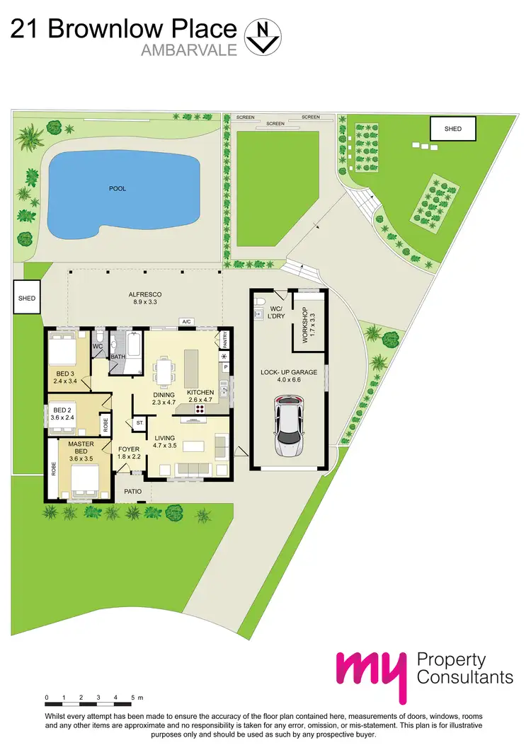 Floorplan of Homely house listing, 21 Brownlow Place, Ambarvale NSW 2560