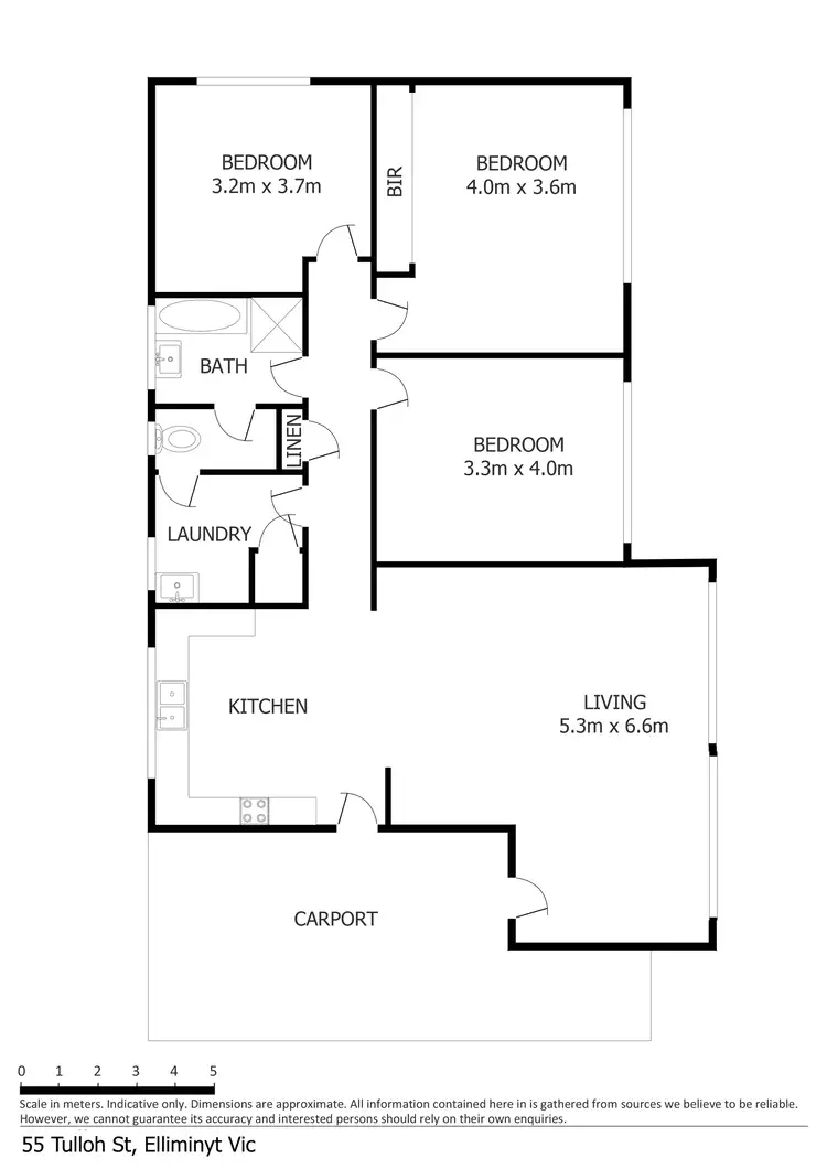 Floorplan of Homely house listing, 55 Tulloh Street, Elliminyt VIC 3250