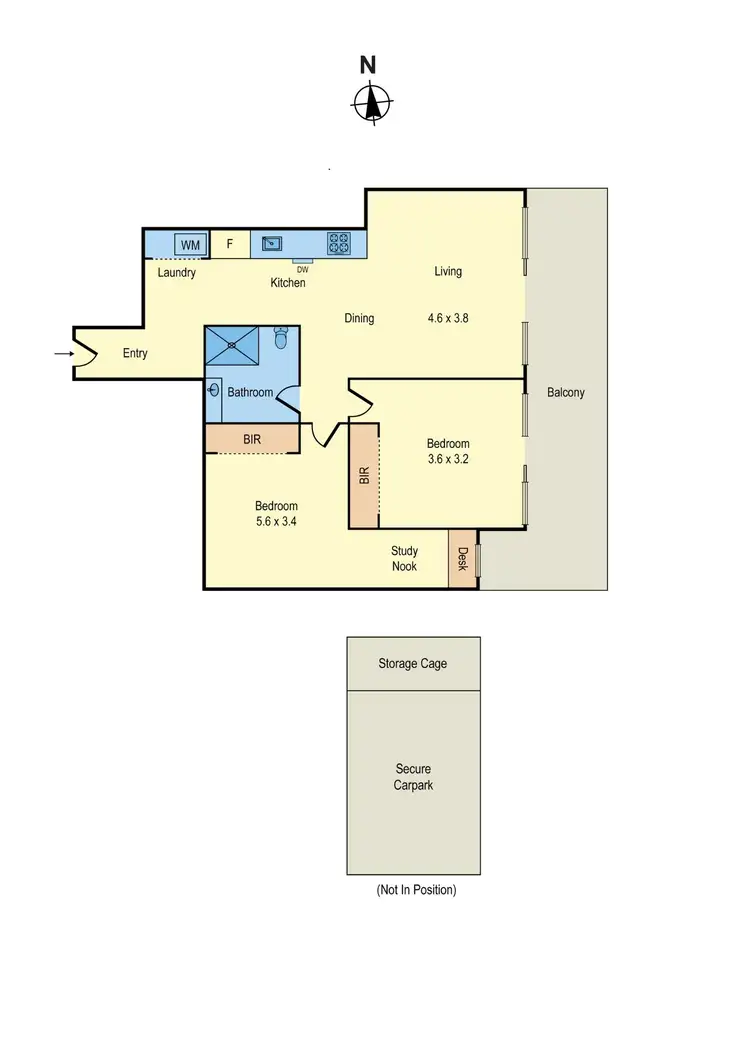 Floorplan of Homely apartment listing, 408/25-29 Alma Road, St Kilda VIC 3182