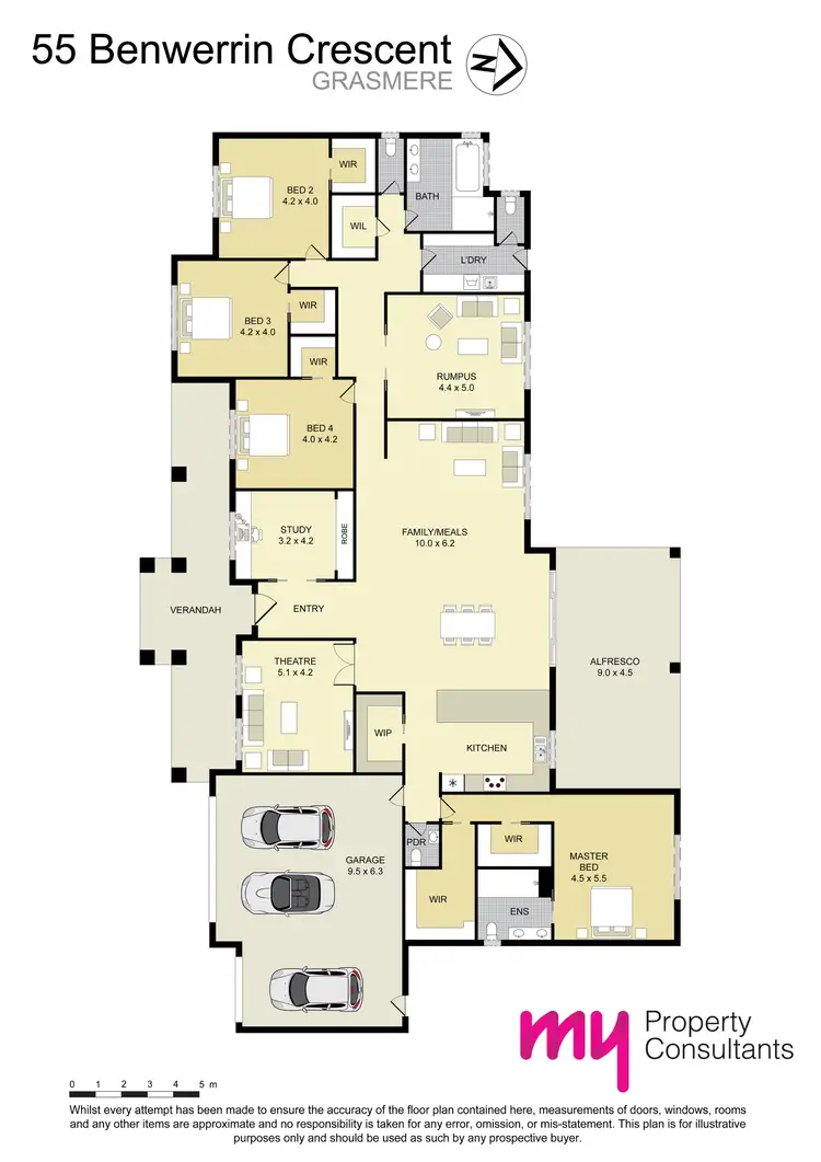 Floorplan of Homely house listing, 55 Benwerrin Crescent, Grasmere NSW 2570