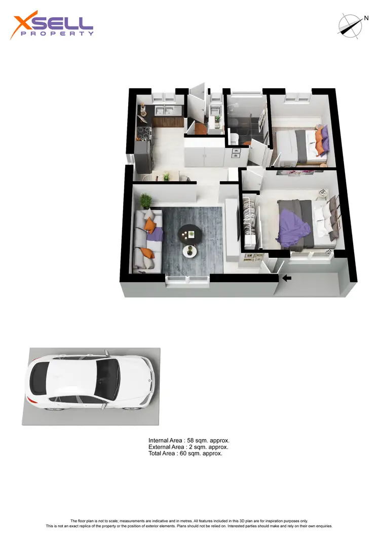 Floorplan of Homely unit listing, 6/6 Bray Avenue, Klemzig SA 5087