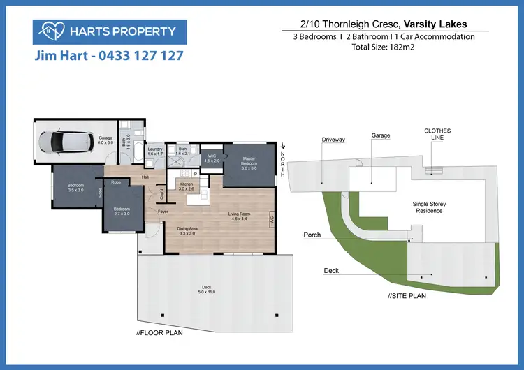 Floorplan of Homely house listing, 2/10 Thornleigh Crescent, Varsity Lakes QLD 4227