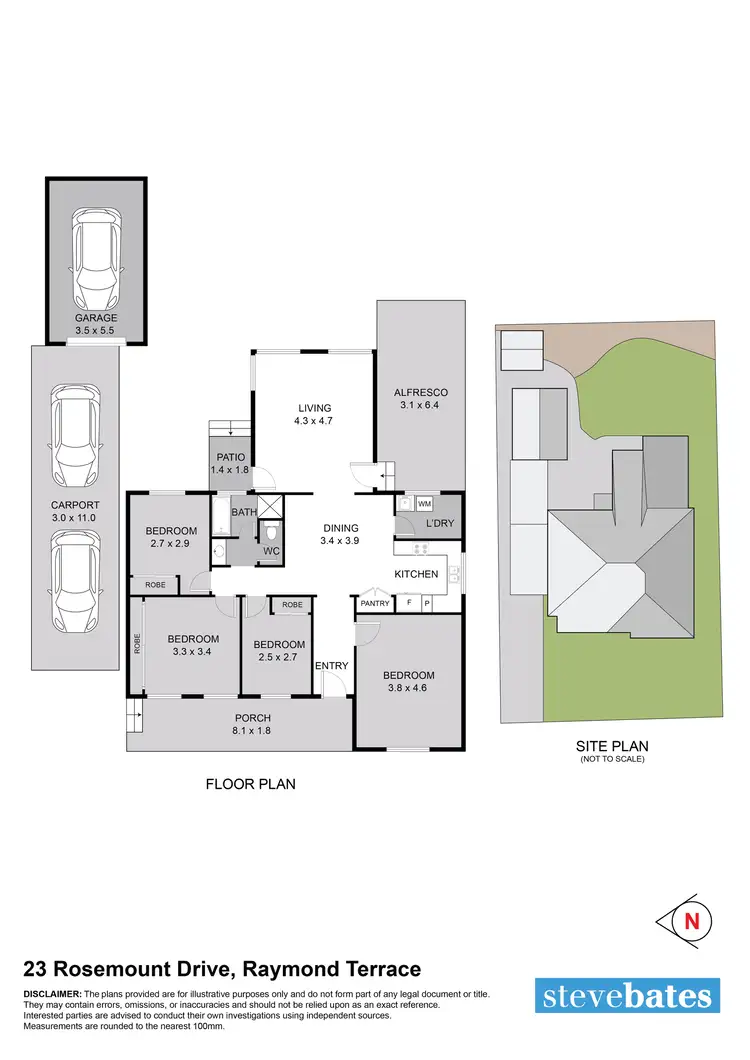 Floorplan of Homely house listing, 23 Rosemount Drive, Raymond Terrace NSW 2324