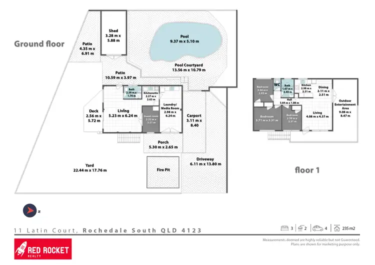 Floorplan of Homely house listing, 11 Latin Court, Rochedale South QLD 4123
