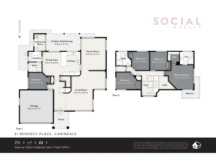 Floorplan of Homely house listing, 21 Regency Place, Carindale QLD 4152