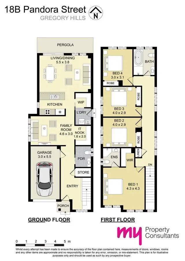 Floorplan of Homely house listing, 18B Pandora Street, Gregory Hills NSW 2557