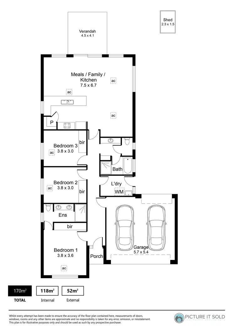 Floorplan of Homely house listing, 4 Chapel Road, Munno Para West SA 5115