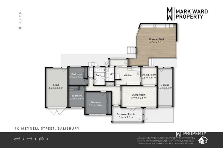 Floorplan of Homely house listing, 70 Meynell Street, Salisbury QLD 4107