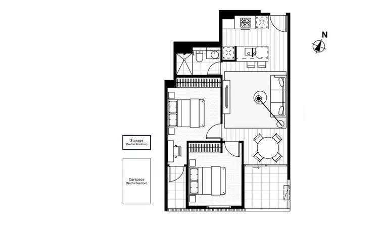 Floorplan of Homely apartment listing, 214/181 Fitzroy Street, St Kilda VIC 3182