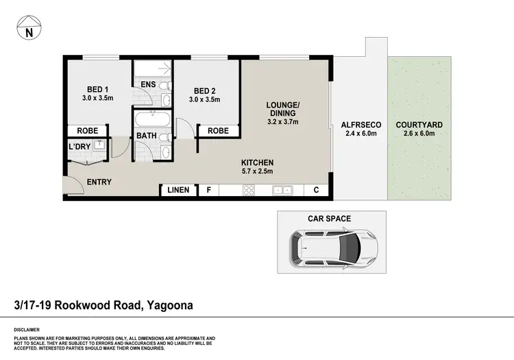 Floorplan of Homely apartment listing, 3/17-19 Rookwood Road, Yagoona NSW 2199