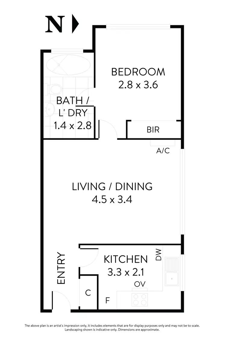 Floorplan of Homely flat listing, 8/39 St Kinnord Street, Aberfeldie VIC 3040