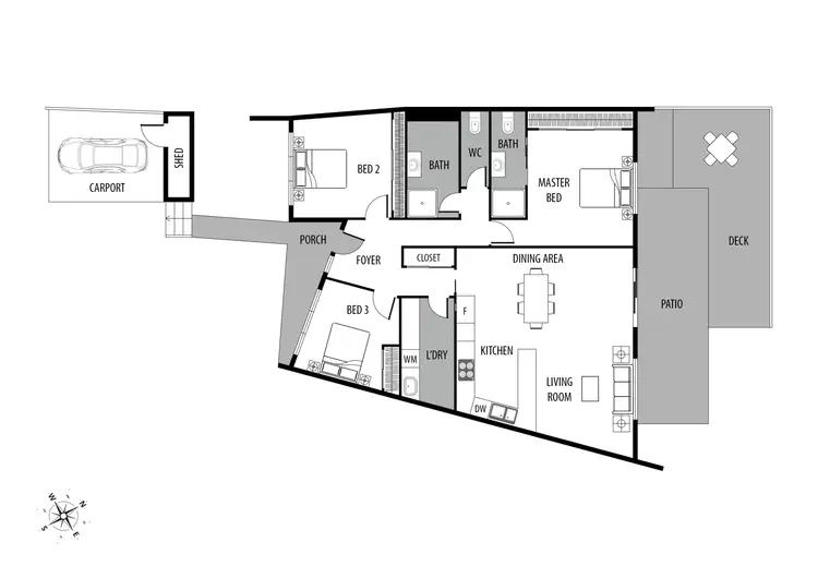Floorplan of Homely townhouse listing, 54 Totterdell Street, Belconnen ACT 2617