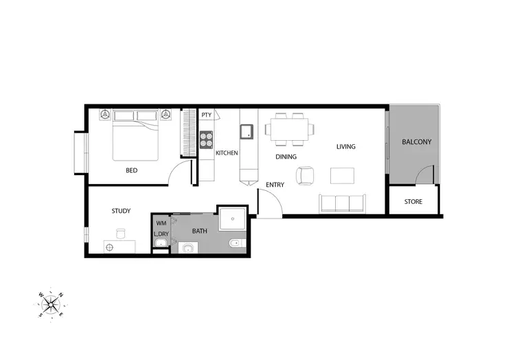 Floorplan of Homely apartment listing, 44/2 Everist Street, Taylor ACT 2913