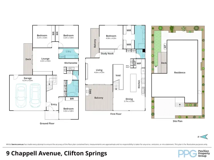Floorplan of Homely house listing, 9 Chappell Avenue, Clifton Springs VIC 3222