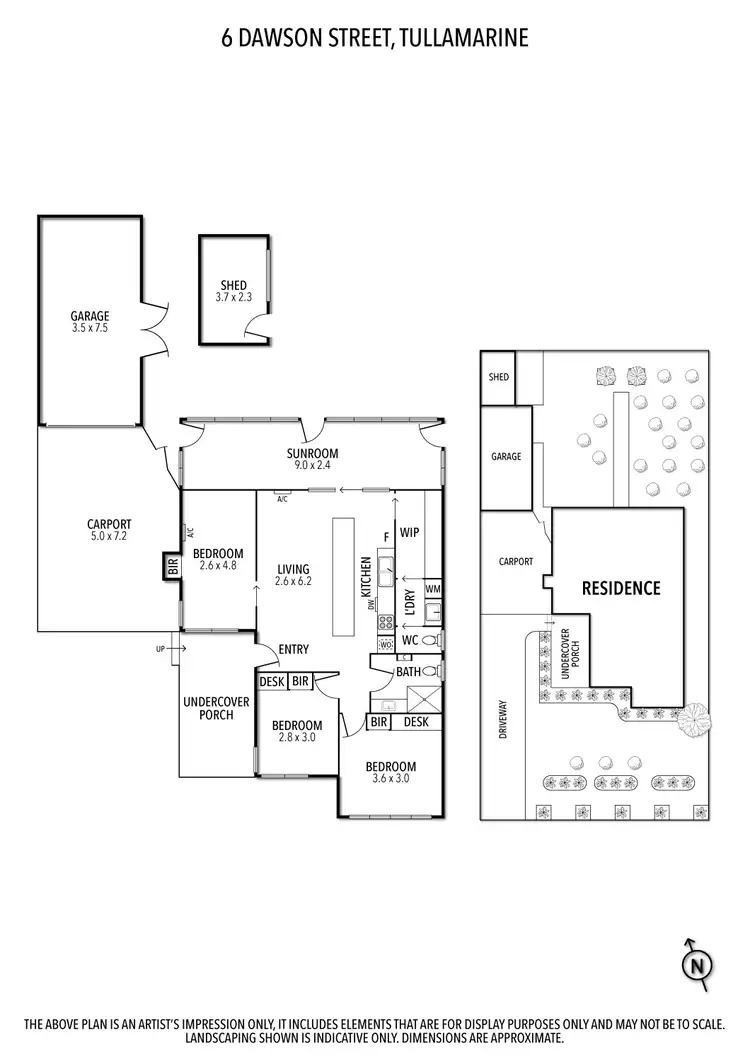 Floorplan of Homely house listing, 6 Dawson Street, Tullamarine VIC 3043