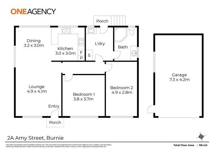 Floorplan of Homely house listing, 2A Amy Street, Burnie TAS 7320