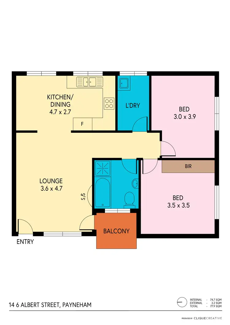 Floorplan of Homely block of units listing, 14/6 Albert Street, Payneham SA 5070