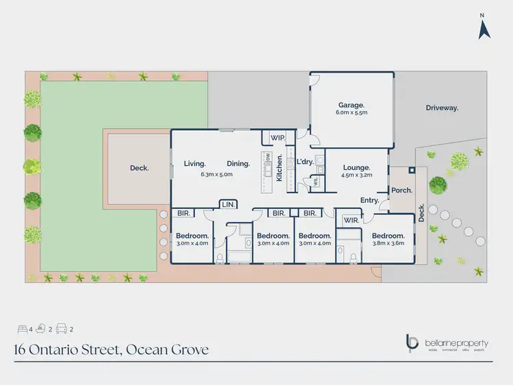 Floorplan of Homely house listing, 16 Ontario Street, Ocean Grove VIC 3226