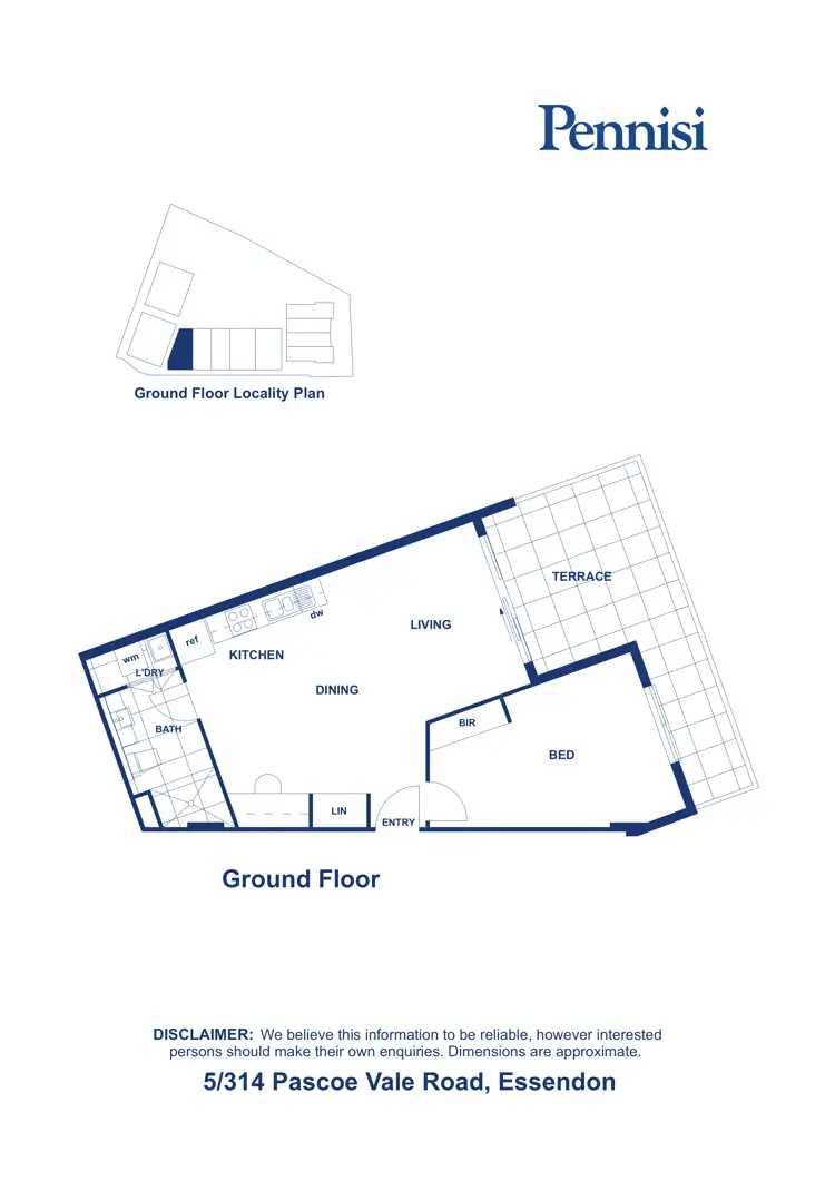 Floorplan of Homely apartment listing, 5/314 Pascoe Vale Road, Essendon VIC 3040
