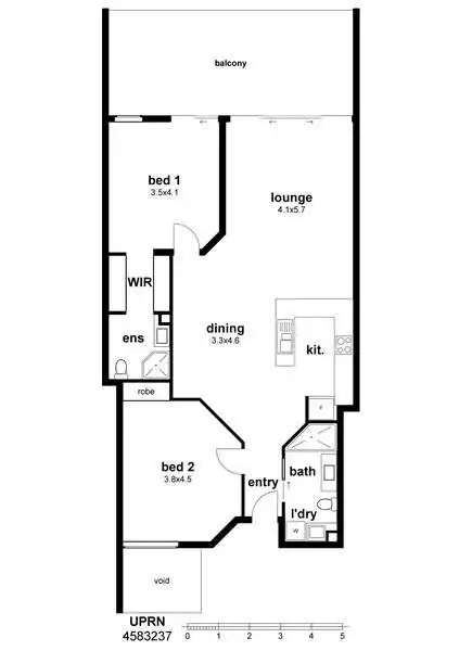 Floorplan of Homely unit listing, 12/82 Nightcliff Road, Rapid Creek NT 810