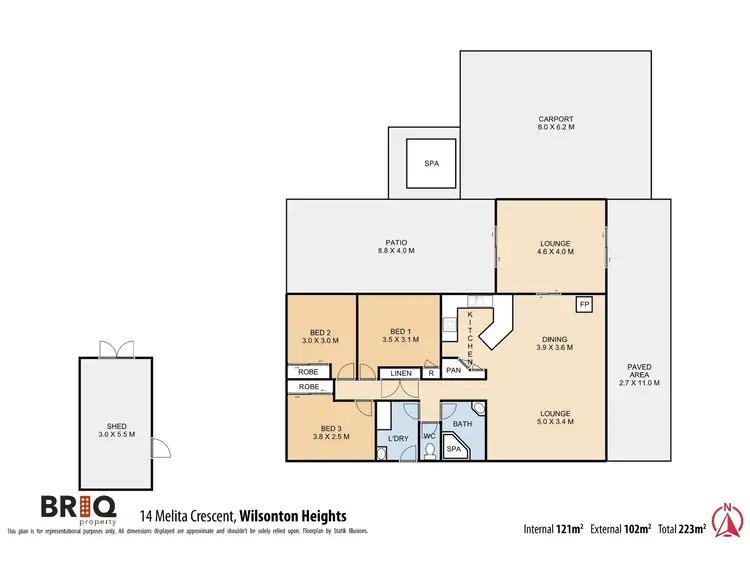 Floorplan of Homely house listing, 14 Melita Crescent, Wilsonton Heights QLD 4350