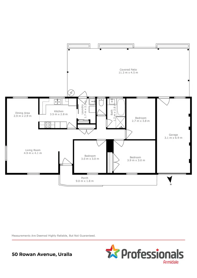 Floorplan of Homely house listing, 50 Rowan Avenue, Uralla NSW 2358