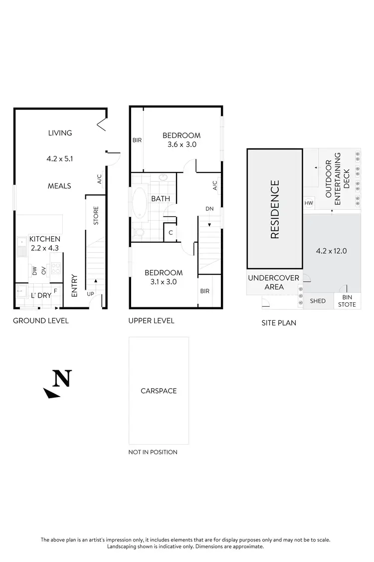 Floorplan of Homely townhouse listing, 5/57 Buckley Street, Moonee Ponds VIC 3039